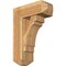 Ekena Millwork Merced Craftsman Rough Sawn Bracket w/ Offset Brace, Western Red Cedar, 8"W x 20"D x 28"H BKT0806X20X28MRC04RWR - alternate 1